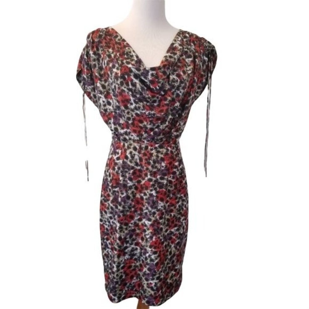 Seamline Cynthia Steffe printed short sleeve dress women's size 4 (276)
